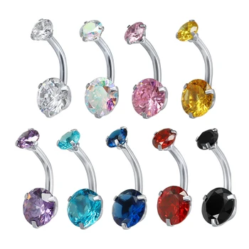 ZS 9pcs/lot Stainless Steel Piercings Ombligo Mix Color Piercing Nombril Crystal Belly Button Rings Cute Romantic Navel Piercing
ZS 9pcs/lot Stainless Steel Piercings Ombligo Mix Color Piercing Nombril Crystal Belly Button Rings Cute Romantic Navel Piercing