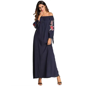Casual Muslim Slash Neck Abaya Embroidery Maxi Dress Ethnic Tassel Long Robe Gowns Kimono Jubah Ramadan Arab Islamic Clothing
Casual Muslim Slash Neck Abaya Embroidery Maxi Dress Ethnic Tassel Long Robe Gowns Kimono Jubah Ramadan Arab Islamic Clothing