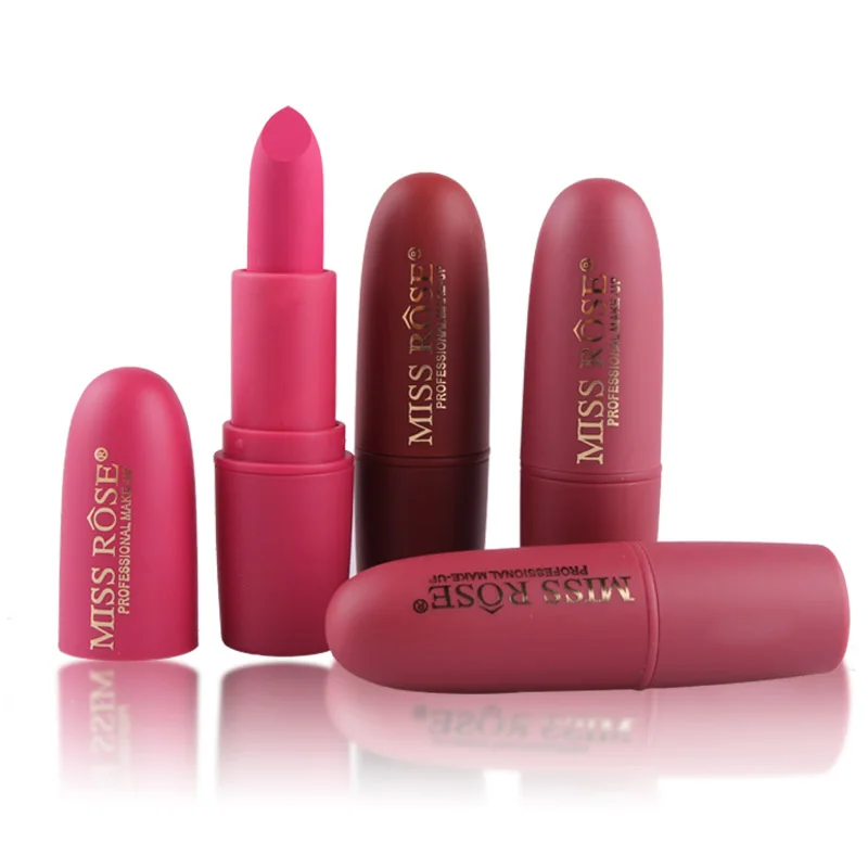 MISS ROSE Matte Lipstick Long-Lasting Red Colors Makeup Lipstick Cosmetics Impermeable For Make up Waterproof Cosmetic
MISS ROSE Matte Lipstick Long-Lasting Red Colors Makeup Lipstick Cosmetics Impermeable For Make up Waterproof Cosmetic