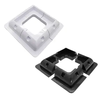 4Pcs ABS Edges Solar Panel Mounting Brackets Black White Corner Set Kit For Yacht/Solar Panel
4Pcs ABS Edges Solar Panel Mounting Brackets Black White Corner Set Kit For Yacht/Solar Panel