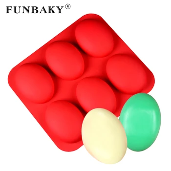FUNBAKY 6 Cavity Oval Silicone Molds For Soap 3D Cube Loaf Wedding Soap Molds Handmade Mold Tray for Making
FUNBAKY 6 Cavity Oval Silicone Molds For Soap 3D Cube Loaf Wedding Soap Molds Handmade Mold Tray for Making