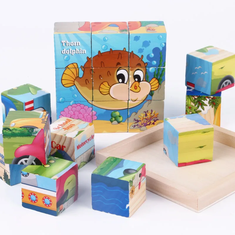 1set Baby Wooden Toys Cartoon Animal Blocks Educational Montessori Toys Baby Gifts Colorful Wooden Blocks For Baby
1set Baby Wooden Toys Cartoon Animal Blocks Educational Montessori Toys Baby Gifts Colorful Wooden Blocks For Baby
