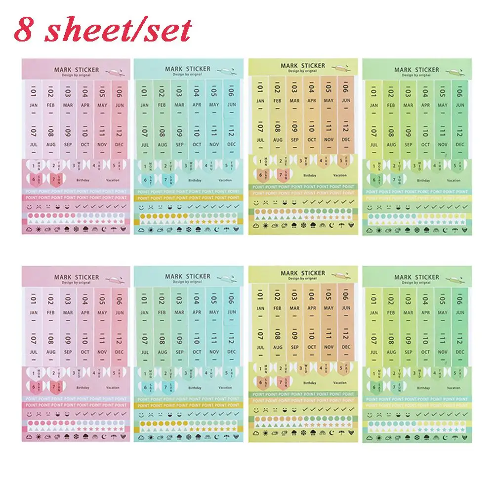 8 Sheets Pink Blue Novelty Sticky Notes Planner Stickers Page Index sticker Diary Month Kawaii DIY Label Stickers
8 Sheets Pink Blue Novelty Sticky Notes Planner Stickers Page Index sticker Diary Month Kawaii DIY Label Stickers