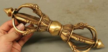 10 Tibet Tibetan Brass Copper Buddhism Dragon Head Statue Protect Vajra Talisman statues garden decoration
10 Tibet Tibetan Brass Copper Buddhism Dragon Head Statue Protect Vajra Talisman statues garden decoration