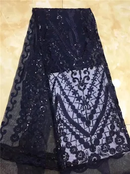 Free shipping (5yards/pc) high quality African French lace fabric BLACK sequins lace fabric for gorgeous party dress (DP-18-11
Free shipping (5yards/pc) high quality African French lace fabric BLACK sequins lace fabric for gorgeous party dress (DP-18-11