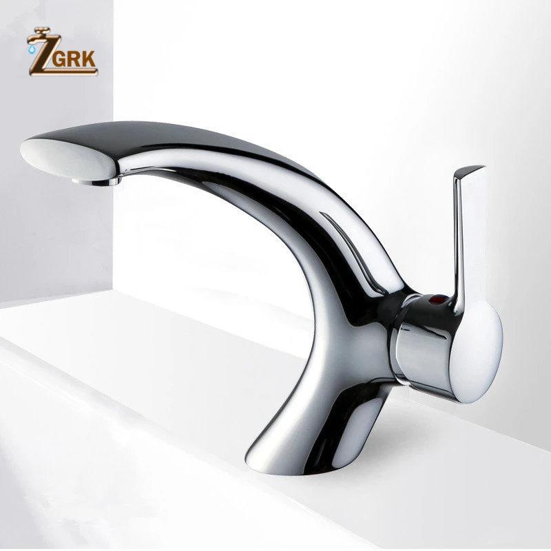 ZGRK New Design Bath Basin Faucet Brass Chrome Faucet Sink Mixer Tap Vanity Hot Cold Water Bathroom Faucets
ZGRK New Design Bath Basin Faucet Brass Chrome Faucet Sink Mixer Tap Vanity Hot Cold Water Bathroom Faucets