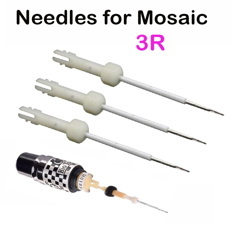 50PCS Original USA biotouch Mosaic Machine 3R needles for tattoo 3RL Permanent Makeup machine Permanent Makeup Eyebrow Needles (5)