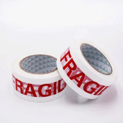 

1 roll 6cm wide 100m long FRAGILE Fragile Warning Tape English letter tape Foreign trade export special sealing tape