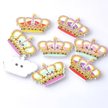 50pcs Mixed Crown Painted Wooden Sewing Buttons Handmade Scrapbooking Craft 22x32mm MT0510
50pcs Mixed Crown Painted Wooden Sewing Buttons Handmade Scrapbooking Craft 22x32mm MT0510