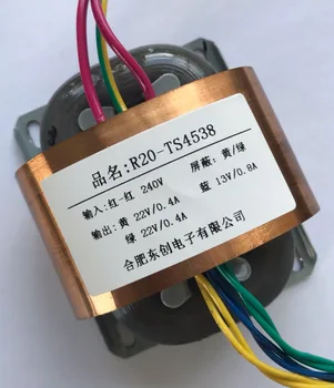 22V 0.4A 22V 0.4A 13V 0.8A Transformer R Core 30VA R20 custom transformer 240V copper shield for DAC pre-amplifier HIFI decoder
22V 0.4A 22V 0.4A 13V 0.8A Transformer R Core 30VA R20 custom transformer 240V copper shield for DAC pre-amplifier HIFI decoder
