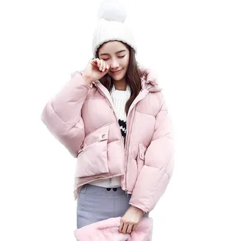Winter Fashion Women Jackets Short Design Cute Cotton Padded Pink Coats Causual Warm Hoodies Loose Padded Parkas Casaco Feminino
Winter Fashion Women Jackets Short Design Cute Cotton Padded Pink Coats Causual Warm Hoodies Loose Padded Parkas Casaco Feminino