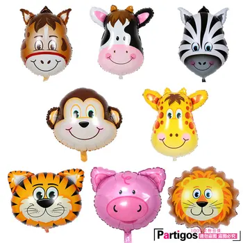 50pcs Animal Head Foil Balloons 64*46CM Monkey Cow Pig Lion Head Helium Balloon Birthday Party Animal Theme Decor Globos
50pcs Animal Head Foil Balloons 64*46CM Monkey Cow Pig Lion Head Helium Balloon Birthday Party Animal Theme Decor Globos