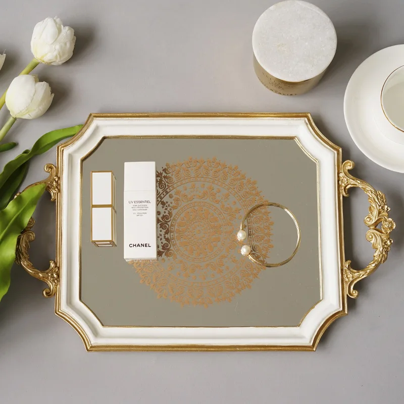 Golden Mirror Noodles Carving Jewellery Jewelry Exhibition Disc Tea room wedding ornaments cupcake plate
Golden Mirror Noodles Carving Jewellery Jewelry Exhibition Disc Tea room wedding ornaments cupcake plate