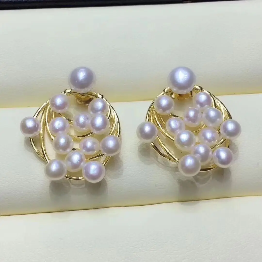 Freshwater pearl earrings with Multi-Pearl Earrings 
Freshwater pearl earrings with Multi-Pearl Earrings