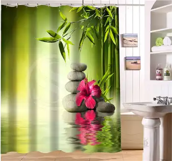 WJY504K4 Custom Spa zen stones flowers bamboo flowers Fabric Modern Shower Curtain bathroom beautiful FY4
WJY504K4 Custom Spa zen stones flowers bamboo flowers Fabric Modern Shower Curtain bathroom beautiful FY4