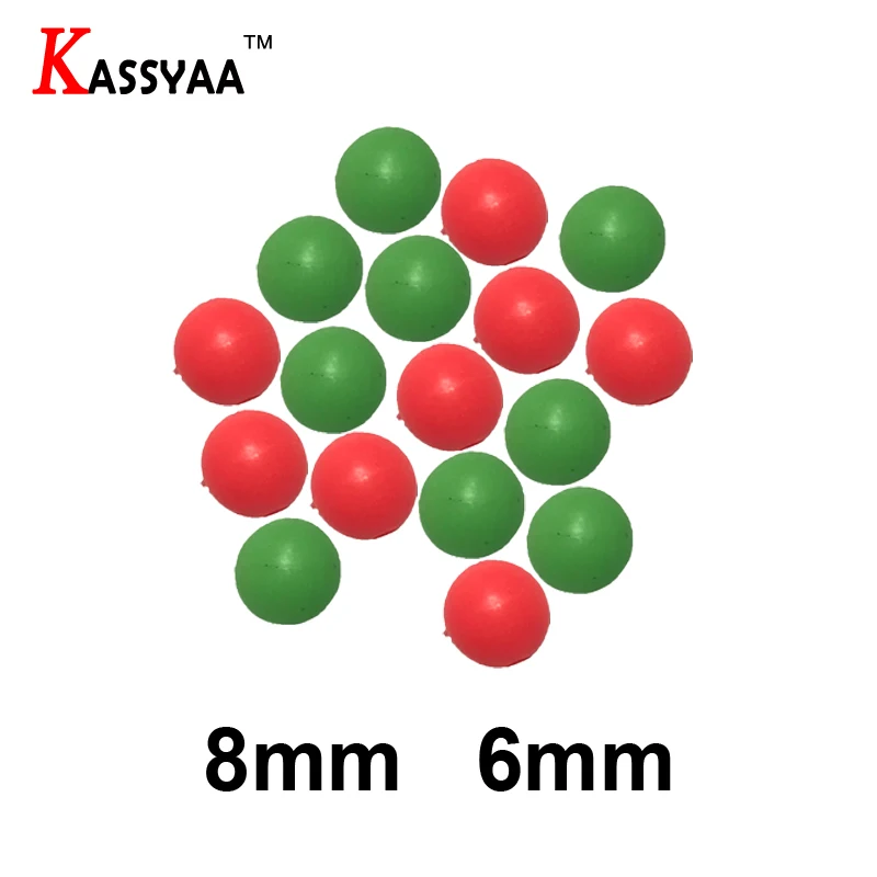 KASSYAA 10 шт. 50 100 светящиеся бусины рыболовные космические бобы Круглые Плавающие