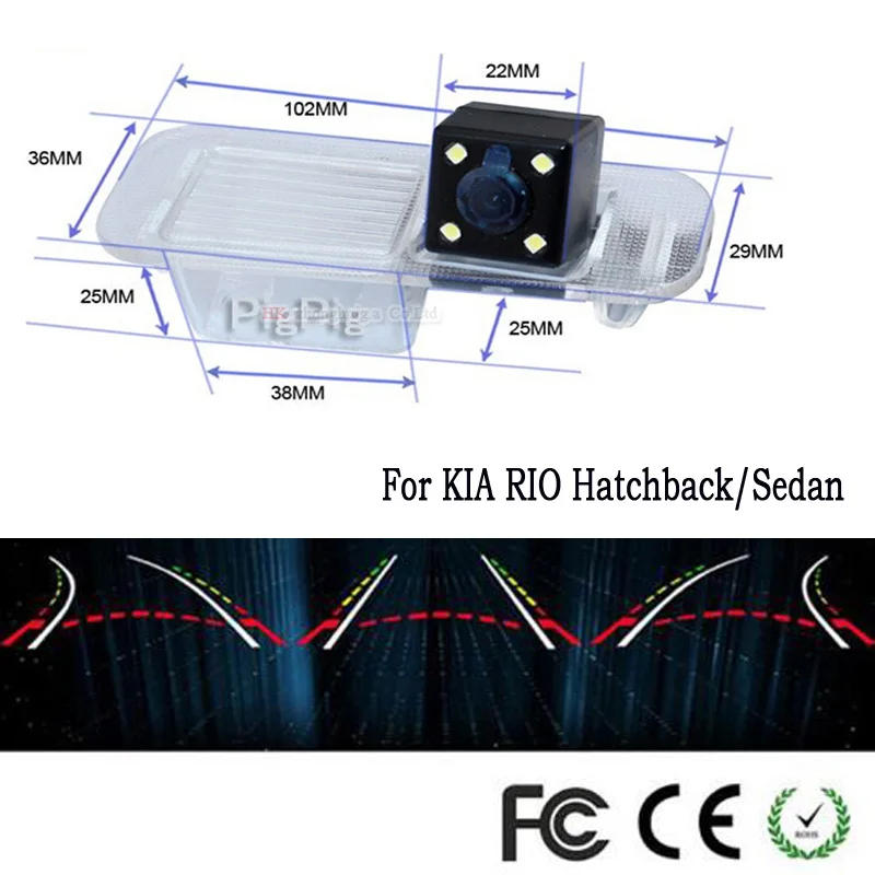 Dynamic trajectory HD Car Rear view Camera For KIA RIO Sedan Reversing Specific Cam with line Parking camera, Free Shipping
Dynamic trajectory HD Car Rear view Camera For KIA RIO Sedan Reversing Specific Cam with line Parking camera, Free Shipping