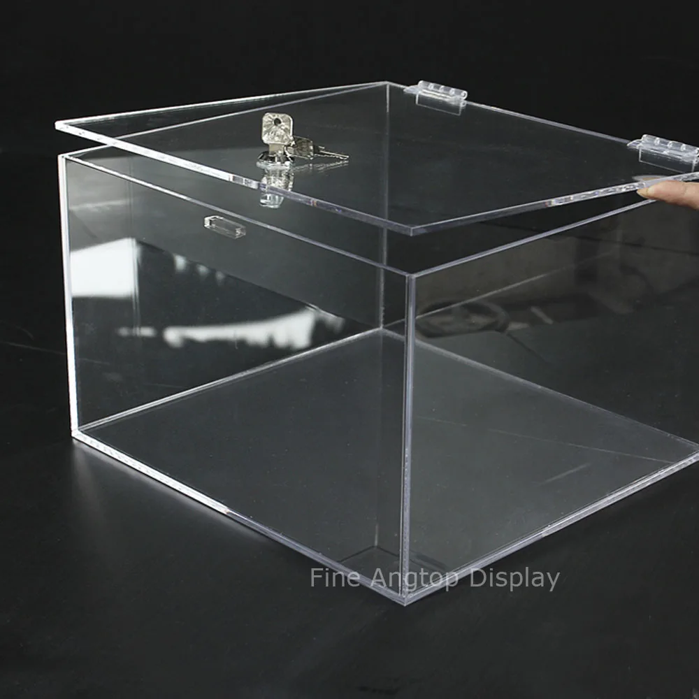 Прямоугольная Блокировка столешница лоток коробка ювелирных изделий Дисплей