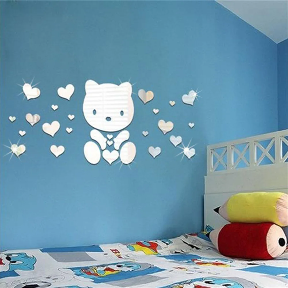 Popular adornment of children room environmental protection wall stick love bear 3 d fashion mirror wall poster
Popular adornment of children room environmental protection wall stick love bear 3 d fashion mirror wall poster