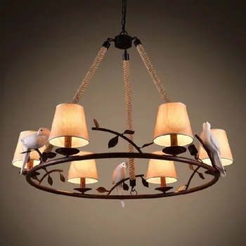 retro loft Birds rope iron pendant lights vintage lamp resin bird fabric lampshade for kitchen dining room hanging lighting
retro loft Birds rope iron pendant lights vintage lamp resin bird fabric lampshade for kitchen dining room hanging lighting