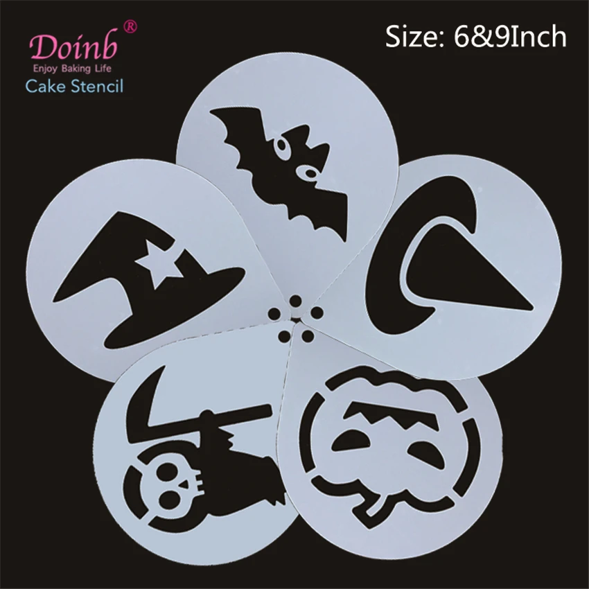 6&9 Inch Cartoon Halloween Witch Tiramisu Cake Stencil Plastic Pad Mold Spray Flower Strew Duster Cupcake Fondant Baking Moulds
6&9 Inch Cartoon Halloween Witch Tiramisu Cake Stencil Plastic Pad Mold Spray Flower Strew Duster Cupcake Fondant Baking Moulds