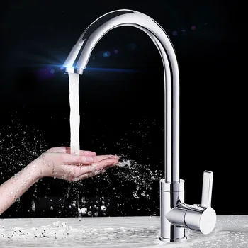 Kitchen Faucet Single Handle Hot and Cold Water Faucet Stainless Steel Brushed Rotating Hand Basin Faucet 360 Degree Rotation
Kitchen Faucet Single Handle Hot and Cold Water Faucet Stainless Steel Brushed Rotating Hand Basin Faucet 360 Degree Rotation