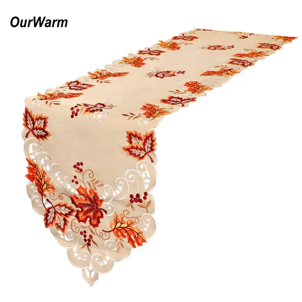 OurWarm 38X170cm Embroidered Table Runners Wedding Decoration for Home Thanksgiving Party Supplies Maple Leaves Table Runner
OurWarm 38X170cm Embroidered Table Runners Wedding Decoration for Home Thanksgiving Party Supplies Maple Leaves Table Runner