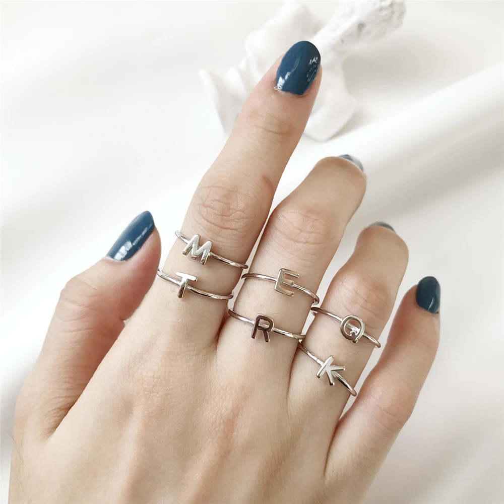 Letter Knuckle Ring Real 925 Silver Anillos Jewelry Vintage Minimalism Haut Femme Bague Femme Aneis Joyas Punk Rings for Women
Letter Knuckle Ring Real 925 Silver Anillos Jewelry Vintage Minimalism Haut Femme Bague Femme Aneis Joyas Punk Rings for Women