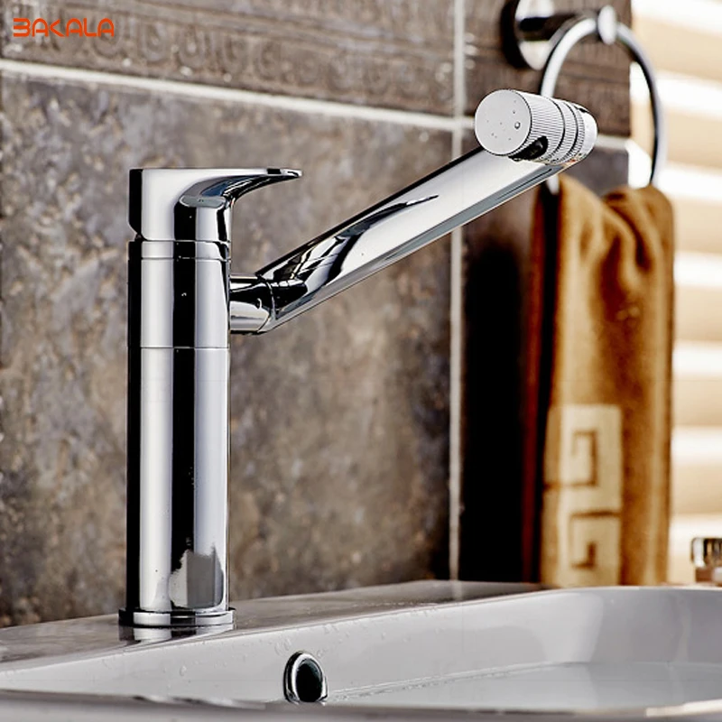 BAKALA All copper Bathroom faucet 360 degree rotation wash basin counter basin Hot and cold mixer taps B-1088
BAKALA All copper Bathroom faucet 360 degree rotation wash basin counter basin Hot and cold mixer taps B-1088