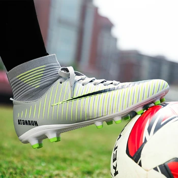 Soccer Shoes Men Football Boots Men Soccer Cleats Boots Long Spikes TF Spikes Ankle High Top Sneakers Soft Indoor Turf Futsal 33
Soccer Shoes Men Football Boots Men Soccer Cleats Boots Long Spikes TF Spikes Ankle High Top Sneakers Soft Indoor Turf Futsal 33