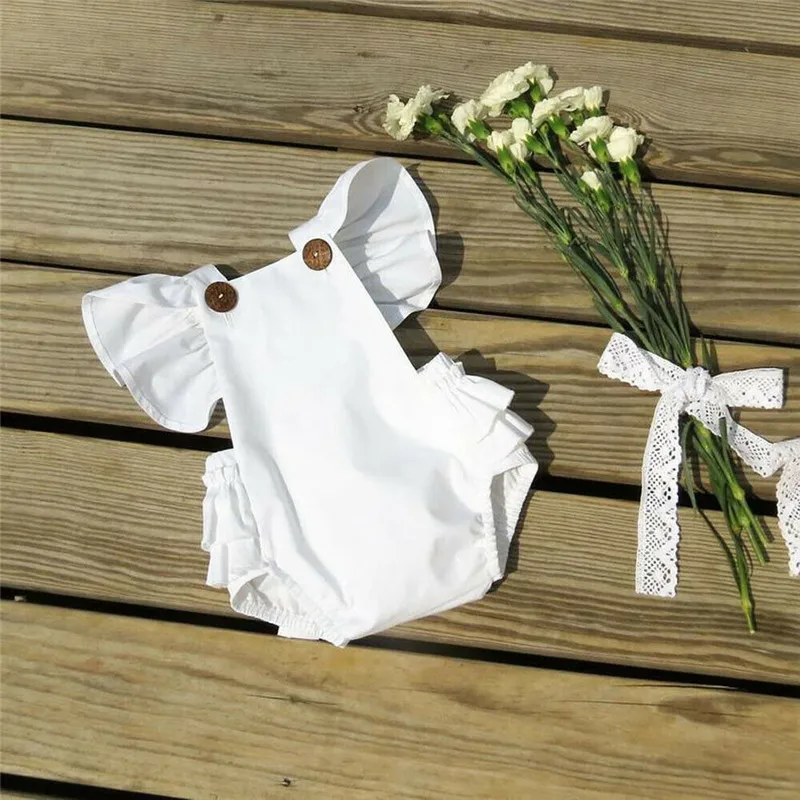 Summer Baby Boys Girls Rompers Newborn Toddler Baby Girl Clothes Ruffle Sleeves Romper Bandage Backless Jumpsuit Outfits Sunsuit
Summer Baby Boys Girls Rompers Newborn Toddler Baby Girl Clothes Ruffle Sleeves Romper Bandage Backless Jumpsuit Outfits Sunsuit
