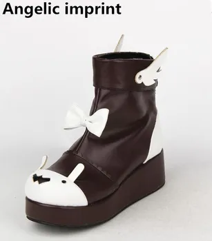 Angelic imprint mori girl Women princess dress party boots lady lolita Boots woman high heels pumps wedges shoes bowtie 33-47
Angelic imprint mori girl Women princess dress party boots lady lolita Boots woman high heels pumps wedges shoes bowtie 33-47