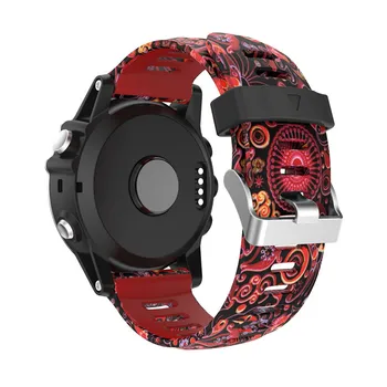 6 Colors Metal Buckle Bracelet For Garmin Fenix 3 HR Military green camouflage printed silicone sports watch band For Fenix 5x
6 Colors Metal Buckle Bracelet For Garmin Fenix 3 HR Military green camouflage printed silicone sports watch band For Fenix 5x