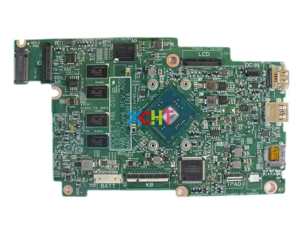 for Dell Inspiron 3162 2YV73 CN-02YV73 02YV73 2YV73 w N3050 CPU 4GB RAM Laptop Motherboard Mainboard Tested
for Dell Inspiron 3162 2YV73 CN-02YV73 02YV73 2YV73 w N3050 CPU 4GB RAM Laptop Motherboard Mainboard Tested