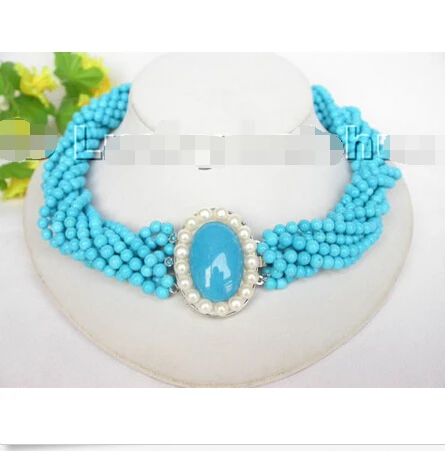 AAA 10Stds natural turquoise necklace lapis pearl clasp^^^@^Noble style Natural Fine jewe FREE SHIPPING
AAA 10Stds natural turquoise necklace lapis pearl clasp^^^@^Noble style Natural Fine jewe FREE SHIPPING