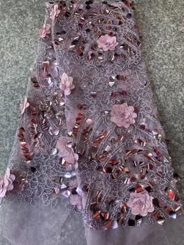 Purple Sequins African Lace Fabric 2019 Embroidered Nigerian Laces Fabric Bridal High Quality French Tulle Lace Fabric For Women
Purple Sequins African Lace Fabric 2019 Embroidered Nigerian Laces Fabric Bridal High Quality French Tulle Lace Fabric For Women