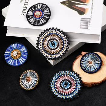 1 Piece Round Badge Beaded Patches Sew On Patch for Clothing Beading Applique for Sweater Socks DIY Accessories
1 Piece Round Badge Beaded Patches Sew On Patch for Clothing Beading Applique for Sweater Socks DIY Accessories