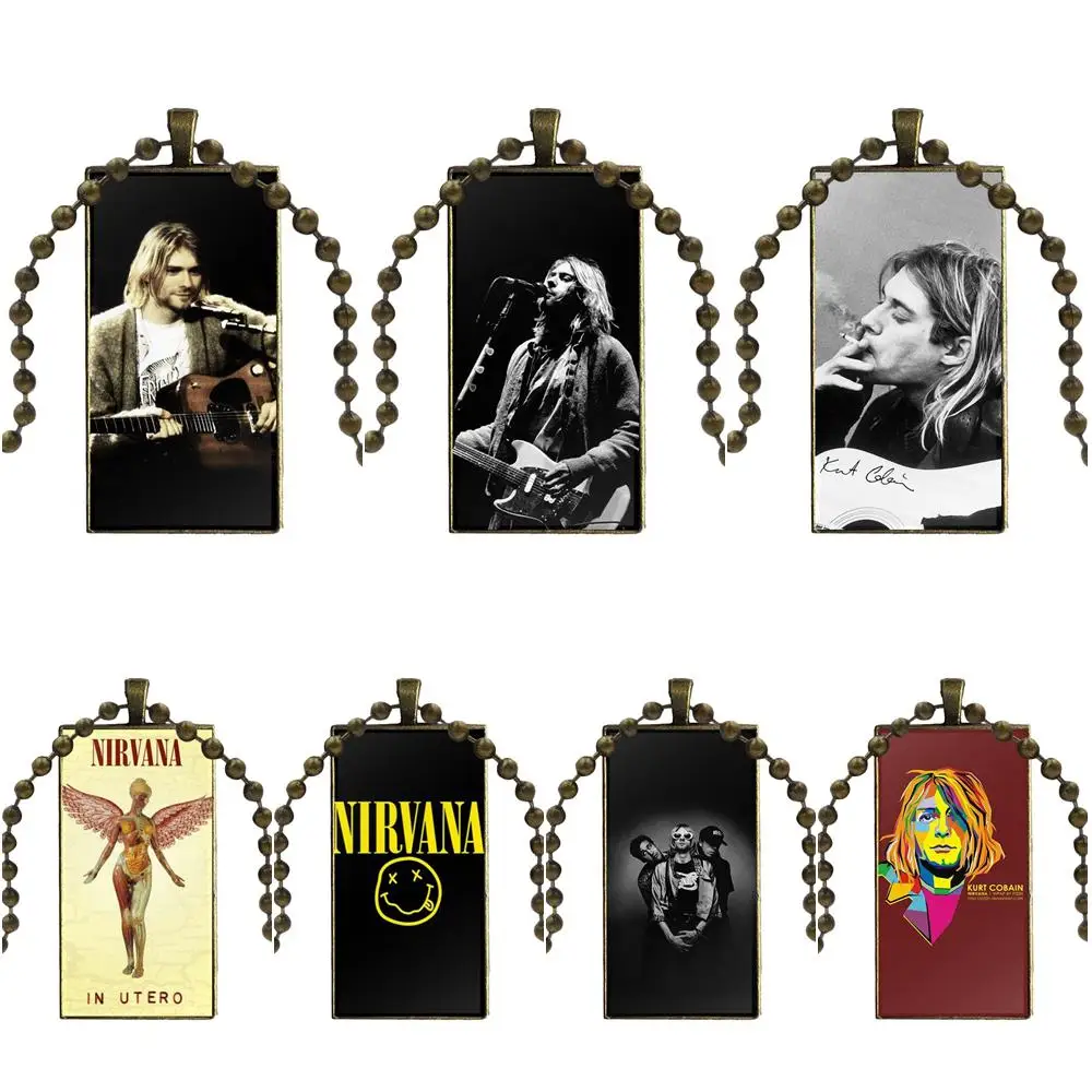 Design Fashion Vintage Glass Women Rectangle Necklace Pendants For Girls Best Gift Nirvana Kurt Cobain Rock Bands
Design Fashion Vintage Glass Women Rectangle Necklace Pendants For Girls Best Gift Nirvana Kurt Cobain Rock Bands