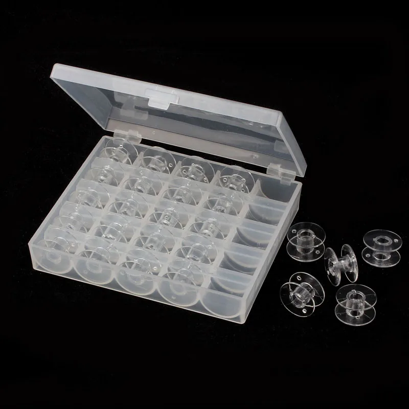 Box With 25 Empty Bobbins Sewing Machine Spools Plastic Case Storage CL June6 Drop Shipping
Box With 25 Empty Bobbins Sewing Machine Spools Plastic Case Storage CL June6 Drop Shipping