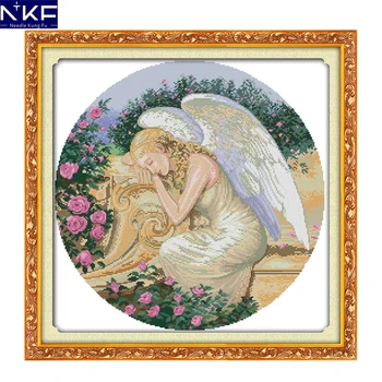 NKF Sleeping Angel Cross Stitch Needlework Counted Stamped Cross Stitch Kit Embroidery Craft Cross Stitch for Home Decor
NKF Sleeping Angel Cross Stitch Needlework Counted Stamped Cross Stitch Kit Embroidery Craft Cross Stitch for Home Decor