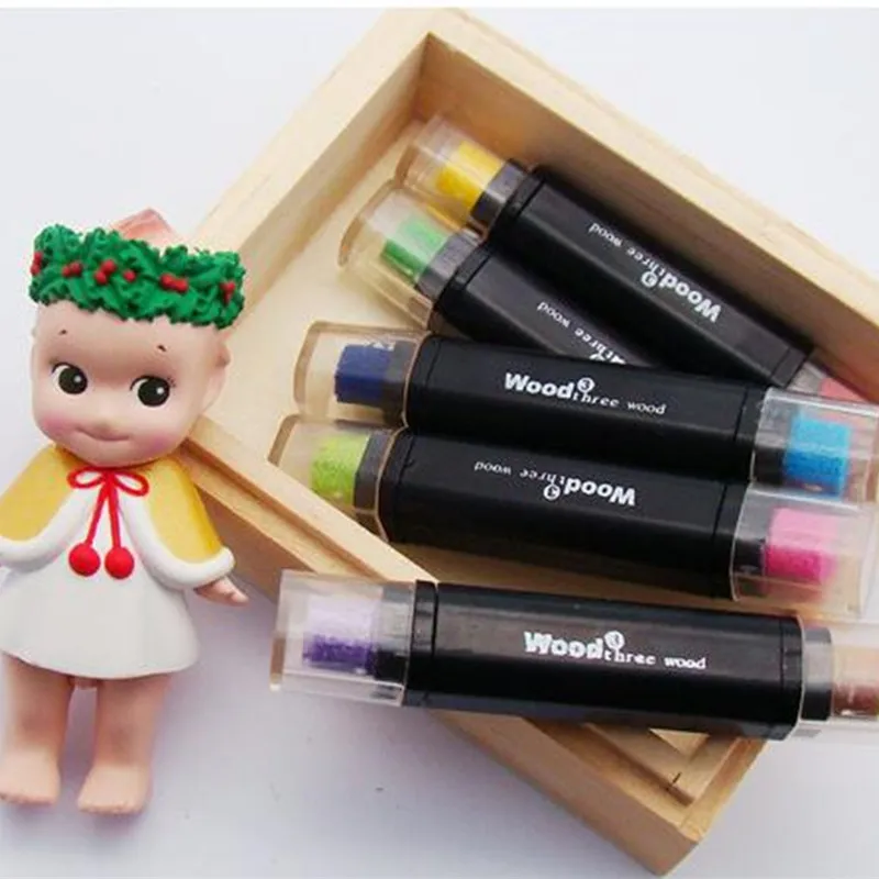 1pcs Lovely Creative double colors pen Ink stamp pad Inkpad set for DIY funny work
1pcs Lovely Creative double colors pen Ink stamp pad Inkpad set for DIY funny work