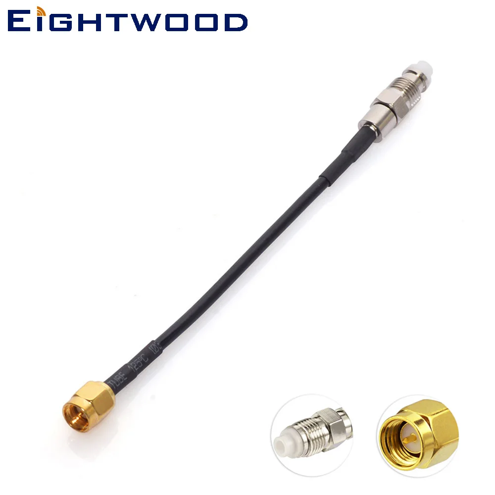 Eightwood Conversion DAB+Car Radio Aerial SMA Adapter Aftermarket Cable for AutoDAB Dual DAB CAR1 Connects 2 CTDAB-2 GFMTDBA10
Eightwood Conversion DAB+Car Radio Aerial SMA Adapter Aftermarket Cable for AutoDAB Dual DAB CAR1 Connects 2 CTDAB-2 GFMTDBA10