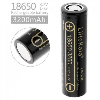 LiitoKala 18650 3200mAh 3.7V Rechargeable Li-ion Battery with 10A Discharge Current for Flashlights Headlamps Bicycle Lamps
LiitoKala 18650 3200mAh 3.7V Rechargeable Li-ion Battery with 10A Discharge Current for Flashlights Headlamps Bicycle Lamps