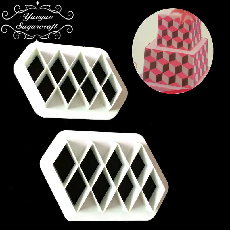 Yueyue Sugarcraft 2 pc plastic fondant cutter cake mold fondant mold fondant cake decorating tools sugarcraft bakeware
Yueyue Sugarcraft 2 pc plastic fondant cutter cake mold fondant mold fondant cake decorating tools sugarcraft bakeware
