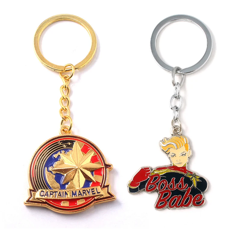 Captain Marvel Boss Babe Logo Keychain For Men Women The Avengers Endgame Shield Metal Keyring Car Bag Accessories
Captain Marvel Boss Babe Logo Keychain For Men Women The Avengers Endgame Shield Metal Keyring Car Bag Accessories