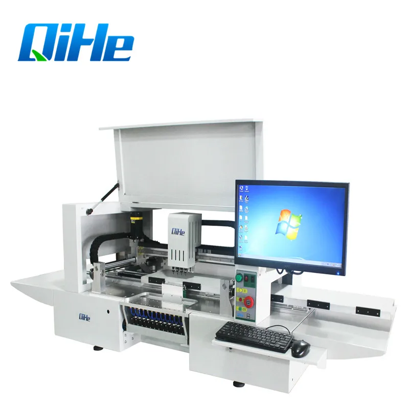 Qihe SMD/LED Soldering Machine/Vision BGA Pick & Place Machine QL41 with Conveyor/RAIL and 5 Cameras+4 Heads
Qihe SMD/LED Soldering Machine/Vision BGA Pick & Place Machine QL41 with Conveyor/RAIL and 5 Cameras+4 Heads