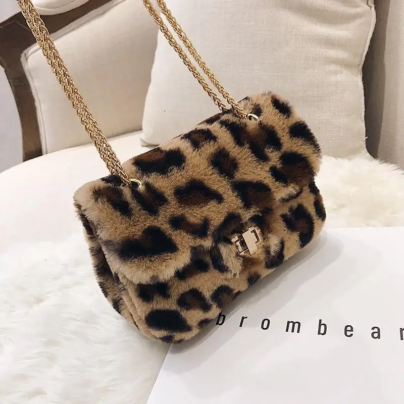 Youbroer Leopard Print Velour Versatile Chain Single Shoulder Crossbody Small Square Flap Bag
Youbroer Leopard Print Velour Versatile Chain Single Shoulder Crossbody Small Square Flap Bag