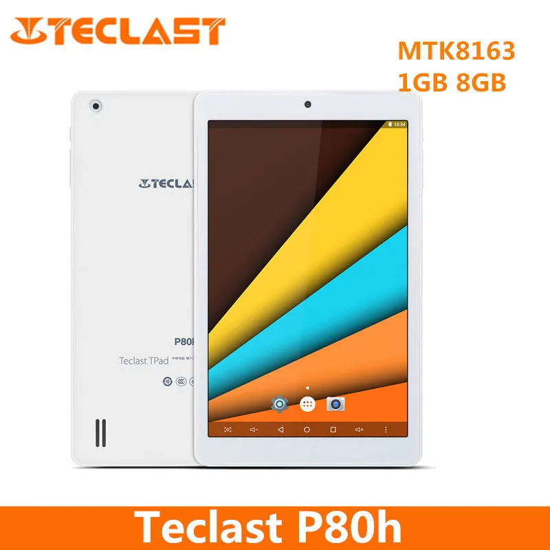 

Teclast P80h 8 inch Android 7.0 Tablet PC MTK8163 64bit Quad Core 1.3GHz WXGA IPS Screen 1GB 8GB Dual WiFi GPS Bluetooth 4.0