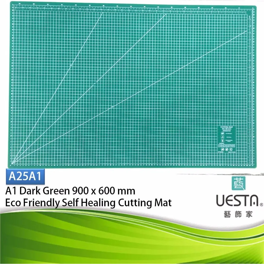 2.5 mm Rectangle Self Healing Dark Green Color Eco Friendly TPE Cutting Mat A1 90x60 cm 36x24 inch
2.5 mm Rectangle Self Healing Dark Green Color Eco Friendly TPE Cutting Mat A1 90x60 cm 36x24 inch