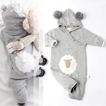 Baby Boys Girls Rompers Knitted Sweater Autumn Climbing Clothes Newborn Kids Boys Girls Warm Romper Cartoon Sheep Hooded Outwear
Baby Boys Girls Rompers Knitted Sweater Autumn Climbing Clothes Newborn Kids Boys Girls Warm Romper Cartoon Sheep Hooded Outwear